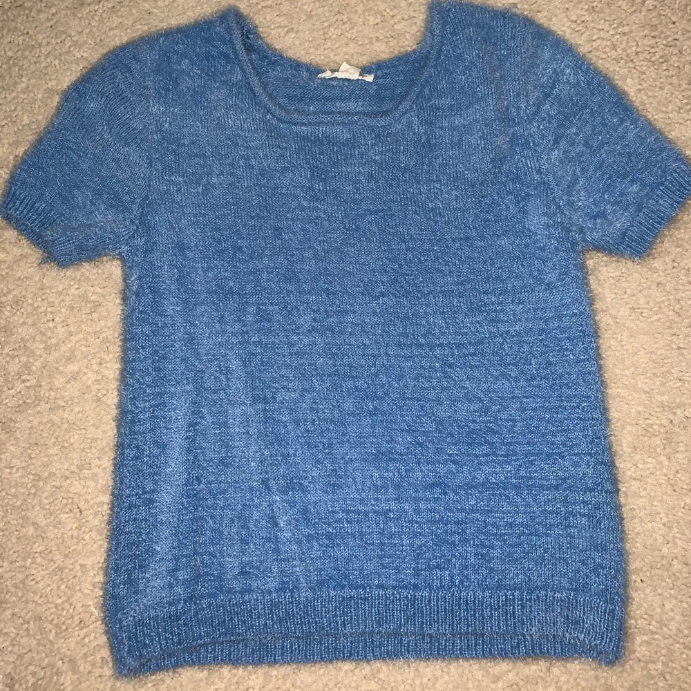 Fuzzy crop top